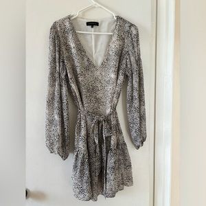 Dynamite Long Sleeve Tiered Mini Dress